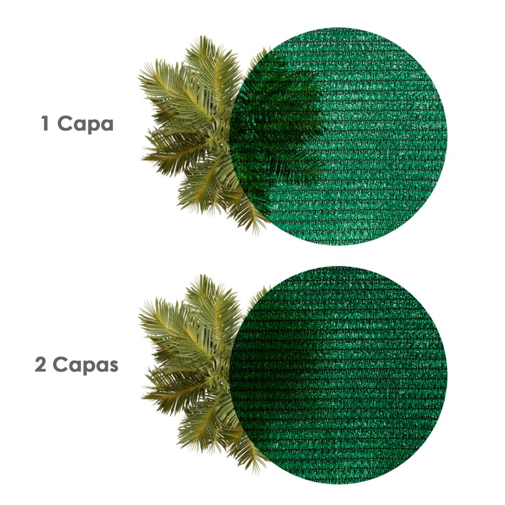 Malla Sombreo Rollo 2 x 50 metros, Reduce Radiación, Protección Jardín y Terraza, Regula Temperatura, Color Verde Claro - Imagen 5
