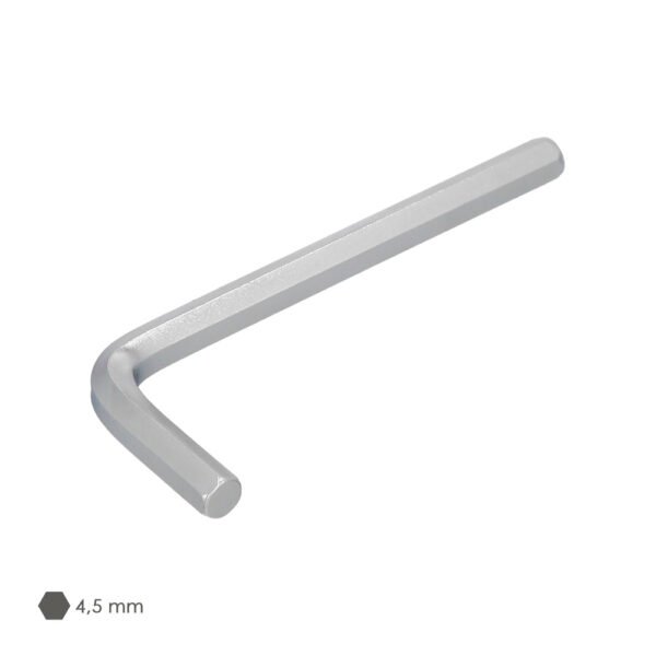 Llave Allen Standar Acero Cromo Vanadio Profesional 4,5 mm. Llave Hexagonal, Llave Allen Taller Mecanica, Llave Allen Bricolaje - Imagen 3