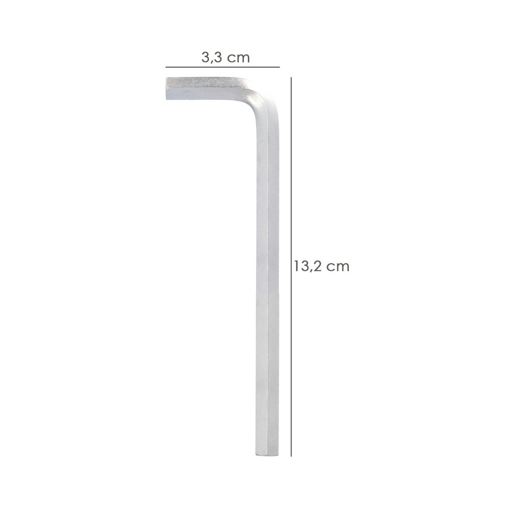 Llave Allen Larga Acero Cromo Vanadio Profesional 6,0 mm. Llave Hexagonal, Llave Allen Taller Mecanica, Llave Allen Bricolaje - Imagen 2