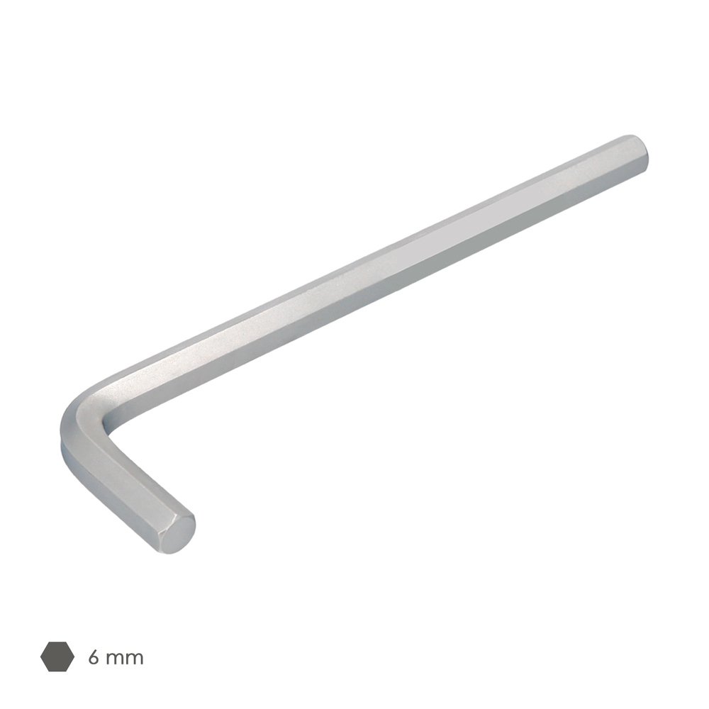 Llave Allen Larga Acero Cromo Vanadio Profesional 6,0 mm. Llave Hexagonal, Llave Allen Taller Mecanica, Llave Allen Bricolaje - Imagen 3