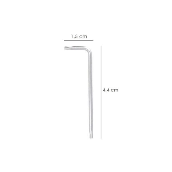Llave Torx Standar Acero Cromo Vanadio Profesional T06 mm. Llave Estrella, Llave Allen Estrella - Imagen 2