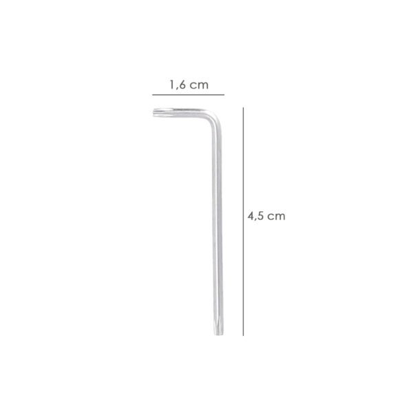 Llave Torx Standar Acero Cromo Vanadio Profesional T07 mm. Llave Estrella, Llave Allen Estrella - Imagen 2