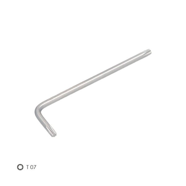 Llave Torx Standar Acero Cromo Vanadio Profesional T07 mm. Llave Estrella, Llave Allen Estrella - Imagen 3