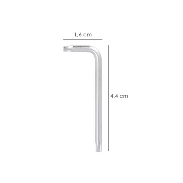 Llave Torx Inviolable Standar Acero Cromo Vanadio Profesional T09 mm. Llave Estrella, Llave Allen Estrella - Imagen 2