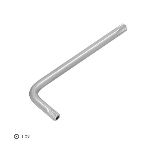Llave Torx Inviolable Standar Acero Cromo Vanadio Profesional T09 mm. Llave Estrella, Llave Allen Estrella - Imagen 3