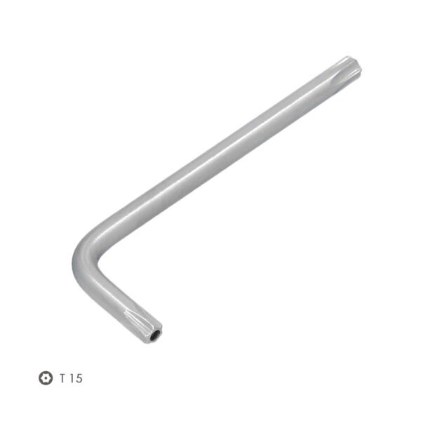 Llave Torx Inviolable Standar Acero Cromo Vanadio Profesional T15 mm. Llave Estrella, Llave Allen Estrella - Imagen 3