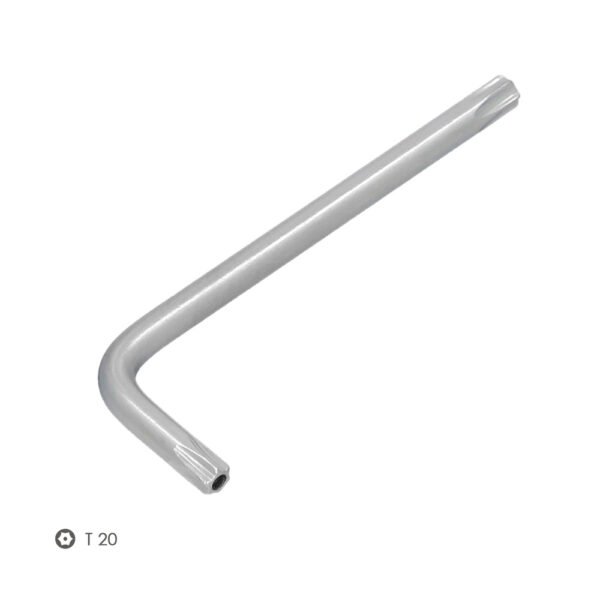Llave Torx Inviolable Standar Acero Cromo Vanadio Profesional T20 mm. Llave Estrella, Llave Allen Estrella - Imagen 3