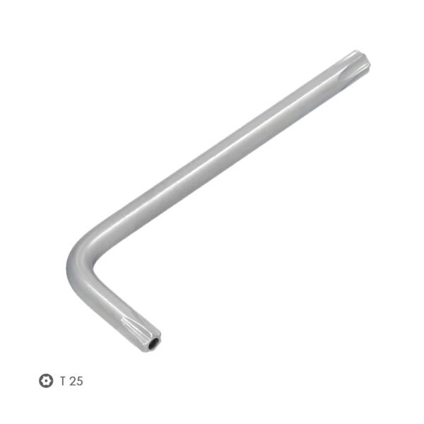 Llave Torx Inviolable Standar Acero Cromo Vanadio Profesional T25 mm. Llave Estrella, Llave Allen Estrella - Imagen 3