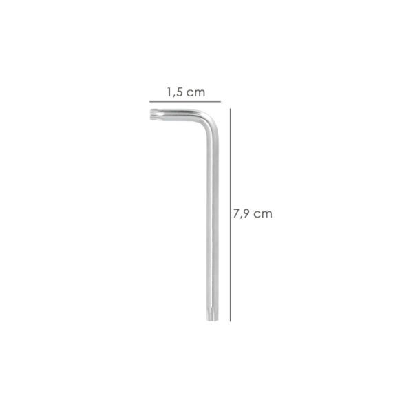 Llave Torx Larga Acero Cromo Vanadio Profesional T06 mm. Llave Estrella, Llave Allen Estrella - Imagen 2