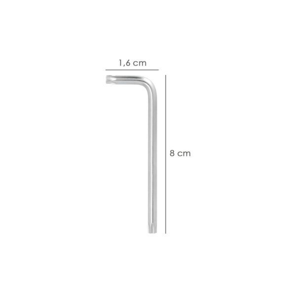 Llave Torx Larga Acero Cromo Vanadio Profesional T07 mm. Llave Estrella, Llave Allen Estrella - Imagen 2