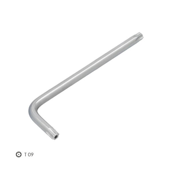 Llave Torx Inviolable Larga Acero Cromo Vanadio Profesional T09 mm. Llave Estrella, Llave Allen Estrella - Imagen 3