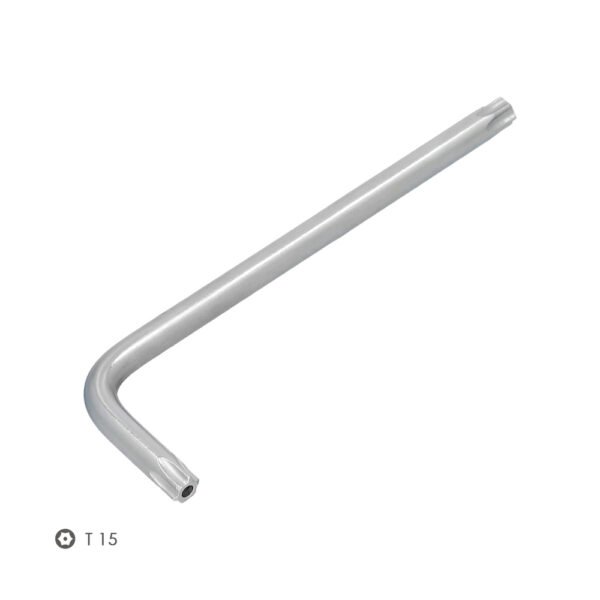 Llave Torx Inviolable Larga Acero Cromo Vanadio Profesional T15 mm. Llave Estrella, Llave Allen Estrella - Imagen 3