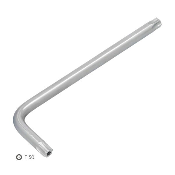 Llave Torx Inviolable Larga Acero Cromo Vanadio Profesional T50 mm. Llave Estrella, Llave Allen Estrella - Imagen 3