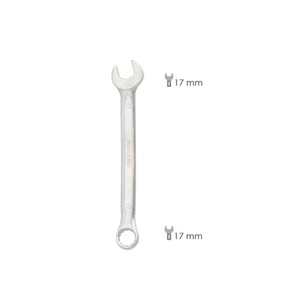 Llave Combinada Plus 17x17 Acero Cromo Vanadio DIN 3113. Llave Doble Boca, Llave Fija, Llave Estrella - Imagen 2