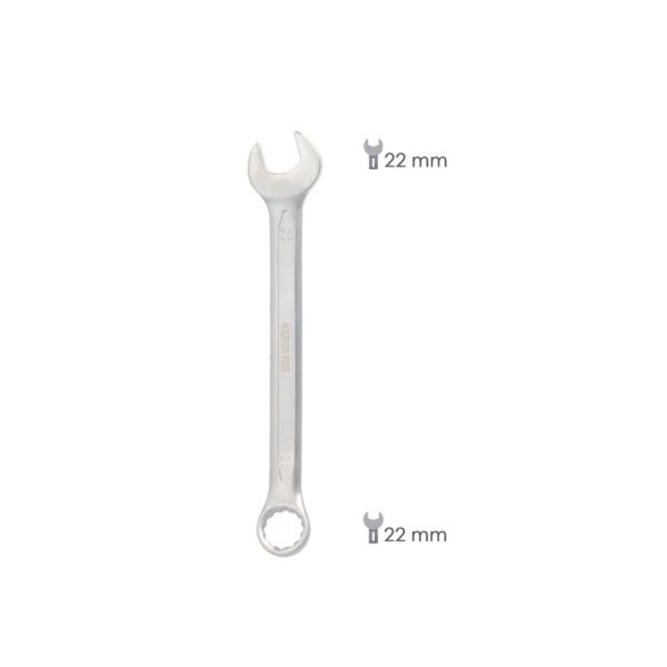 Llave Combinada Plus 22x22 Acero Cromo Vanadio DIN 3113. Llave Doble Boca, Llave Fija, Llave Estrella - Imagen 2