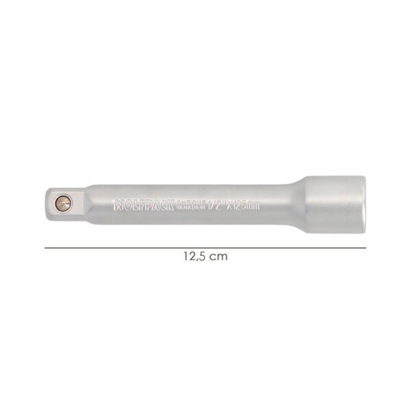 Alargadera Llave De Vaso Cuadradillo 1/2" Longitud 125 mm. Acero Cromo Vanadio - Imagen 2