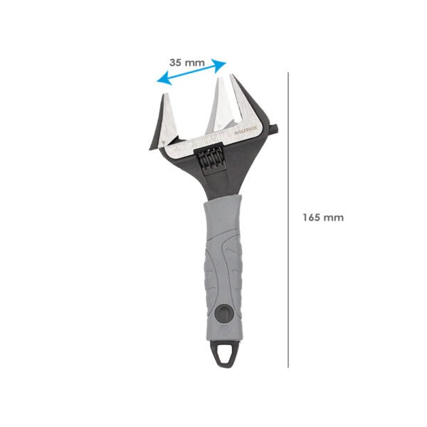Llave Ajustable Gran Apertura Compact. Cromo Vanadio 6" Llave Inglesa, Llave De Expansion, Llave Gran Apertura - Imagen 3