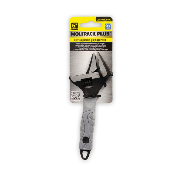 Llave Ajustable Gran Apertura Compact. Cromo Vanadio 6" Llave Inglesa, Llave De Expansion, Llave Gran Apertura - Imagen 5