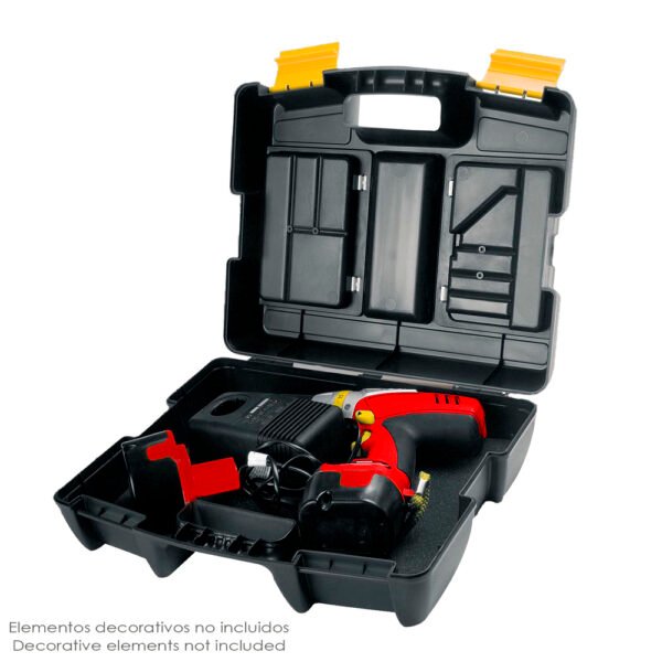 Maletin Electroportatiles 400x340x133 mm. Caja Almacenaje, Malentin Organizador, Organizador Plastico - Imagen 2