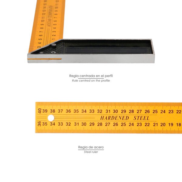 Escuadra Metalica 250 mm. Escuadra Carpintero, Escuadra Construcción, - Imagen 4