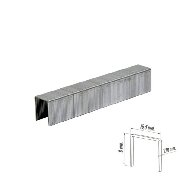 Grapa Maurer Numero 4 / 6 mm. 1.250 piezas - Imagen 2