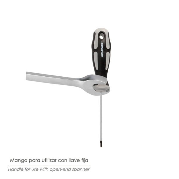 Destornillador Torx Acero S2 Mango TPR Bimaterial. Medida T06 x Ø 3,0 x 75 mm. - Imagen 4
