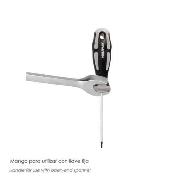 Destornillador Torx Inviolable Acero S2 Mango TPR Bimaterial. Medida T09 x Ø 3,0 x 75 mm. - Imagen 4