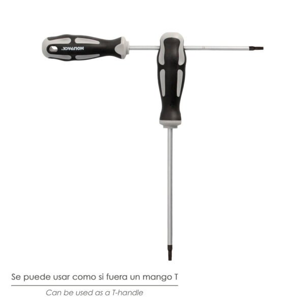 Destornillador Torx Inviolable Acero S2 Mango TPR Bimaterial. Medida T25 x Ø 6,0 x 100 mm. - Imagen 5