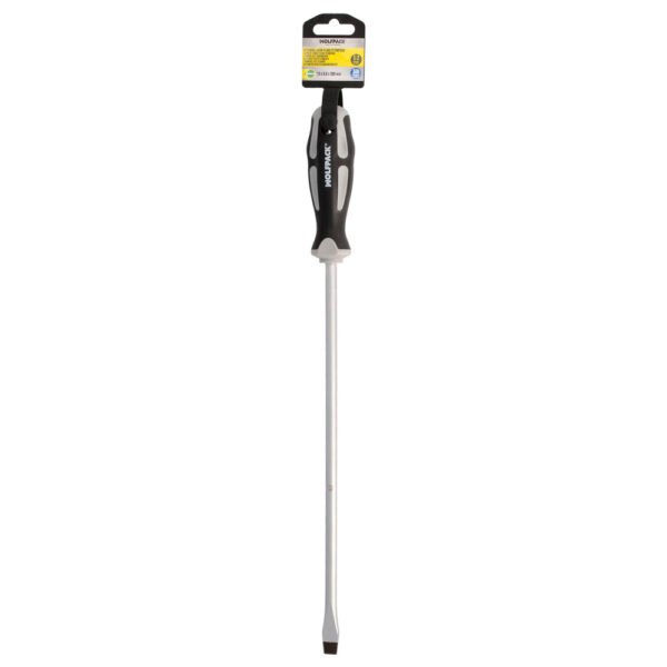 Destornillador Plano Estampado Acero S2 Mango TPR Bimaterial. Medida 1,6 x Ø 9,0 x 300 mm.  DIN5265 - Imagen 6