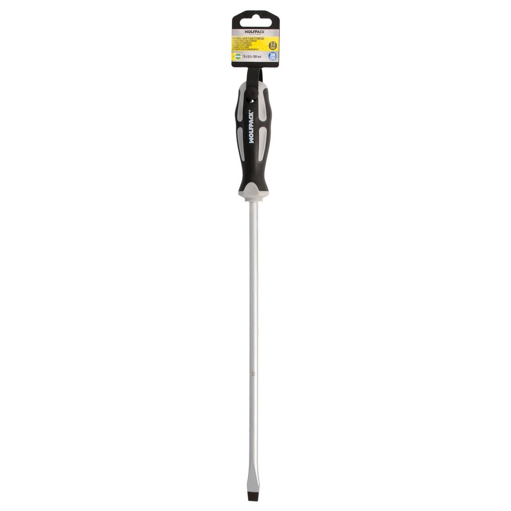 Destornillador Plano Estampado Acero S2 Mango TPR Bimaterial. Medida 1,6 x Ø 9,0 x 300 mm.  DIN5265 - Imagen 6