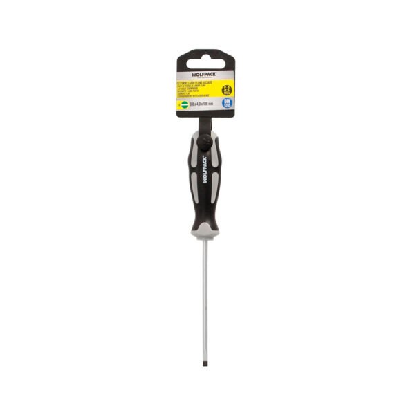 Destornillador Plano Vaciado Acero S2 Mango TPR Bimaterial. Medida 0,8 x Ø 4,0 x 100 mm.  DIN5265 - Imagen 6