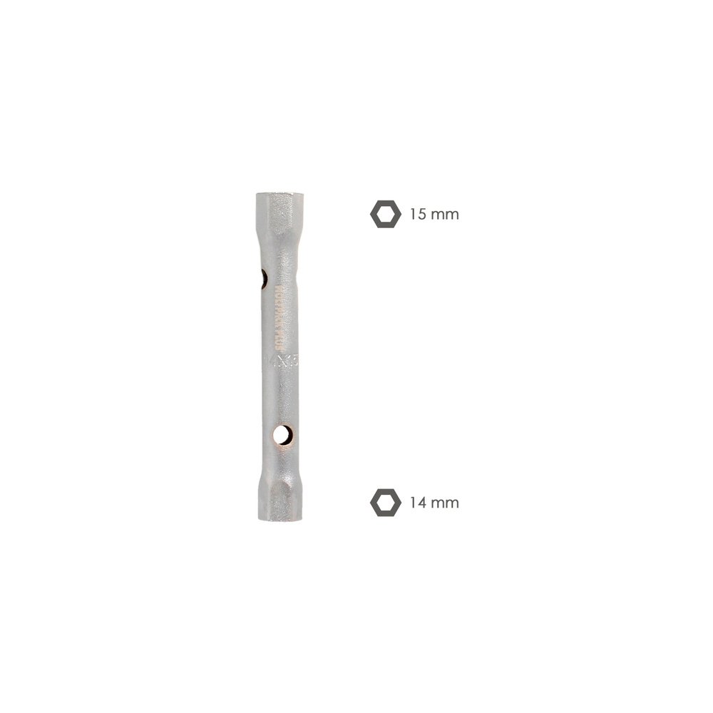 Llave Tubo Tubular 14x15 Fabricada en Acero Cromo Vanadio, Llave Grifería, Llave De Tubo Para Grifos, Llaves De Tubo Doble - Imagen 2