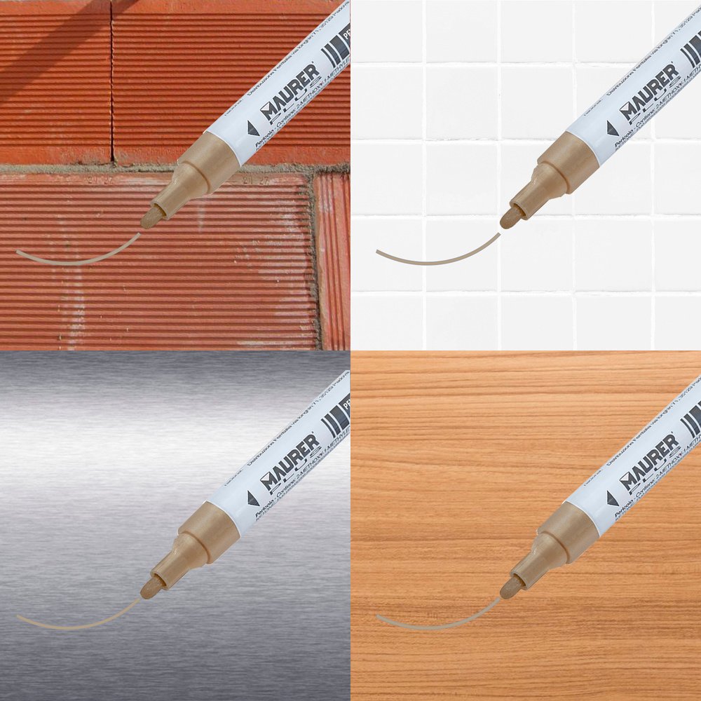 Rotulador Marcador Obra Profesional Pintura Permanente Oro - Imagen 3