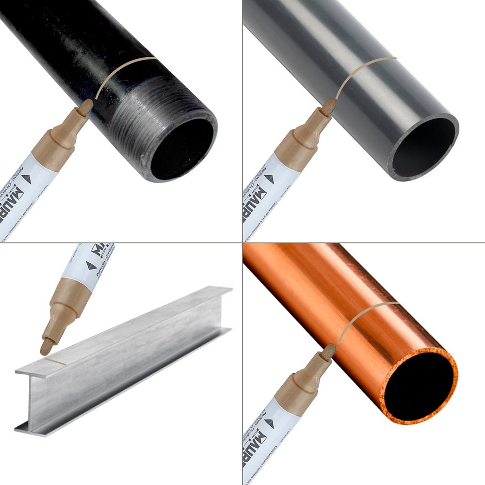 Rotulador Marcador Obra Profesional Pintura Permanente Oro - Imagen 4