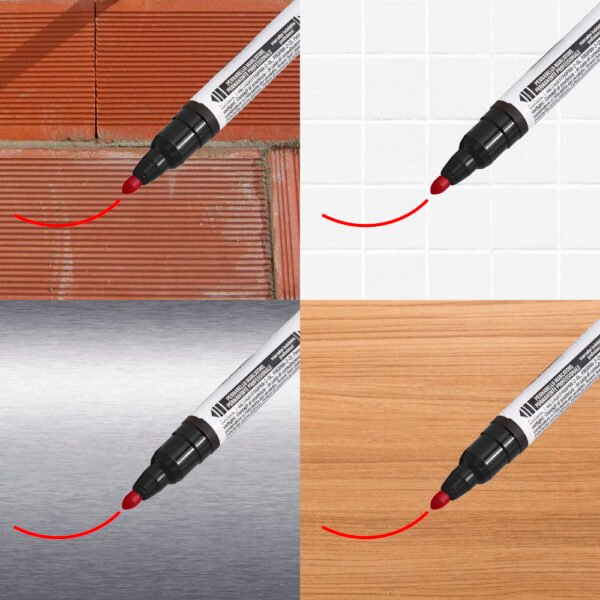 Rotulador Permanente Profesional Rojo - Imagen 2