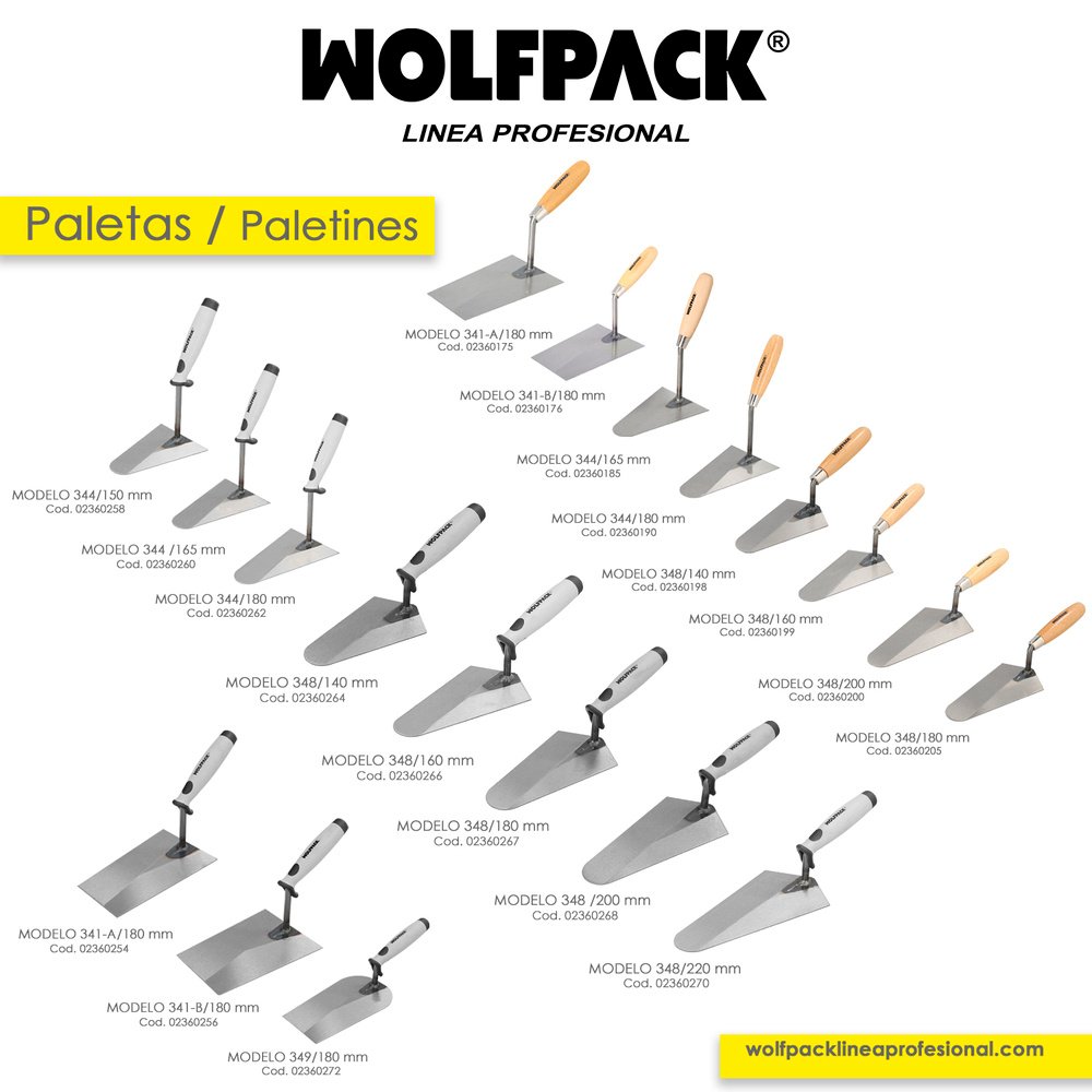 Paleta Wolfpack Plus Mango de Goma 344  165x120mm. - Imagen 7
