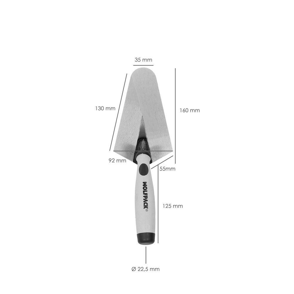 Paleta Wolfpack Plus Mango de Goma 348  160mm. - Imagen 3