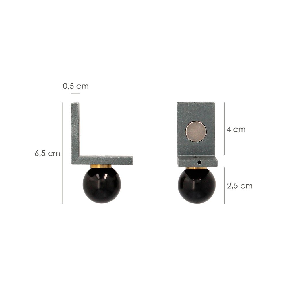 Juego Angulares Magneticos Para Reglas 40x40 mm. Nivel Pared, Nivelador Pared. - Imagen 2