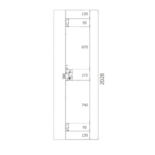 Cerradura Yale Seguridad 8922-fa/ylhs-6/80 Cerradero Corto. - Imagen 2