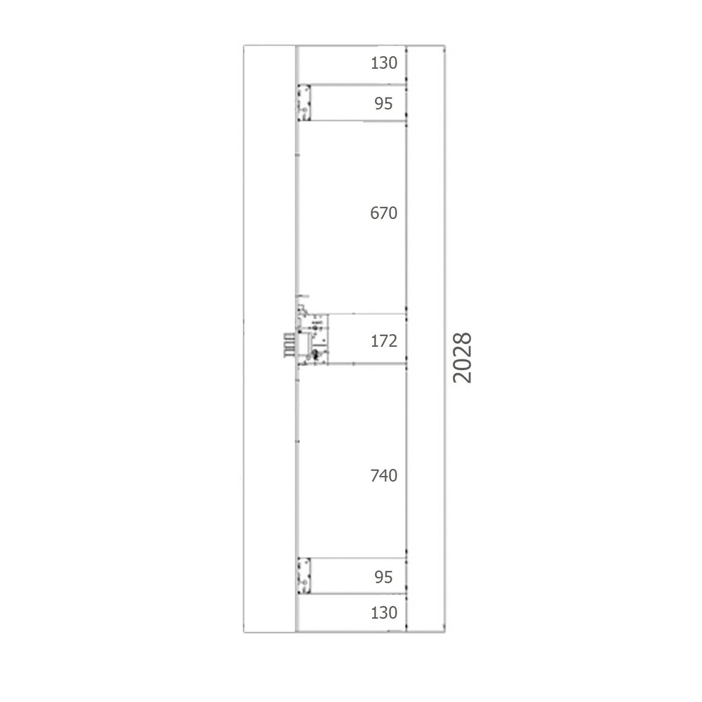Cerradura Yale Seguridad 8922-fa/ylhs-6/80 Cerradero Corto. - Imagen 2