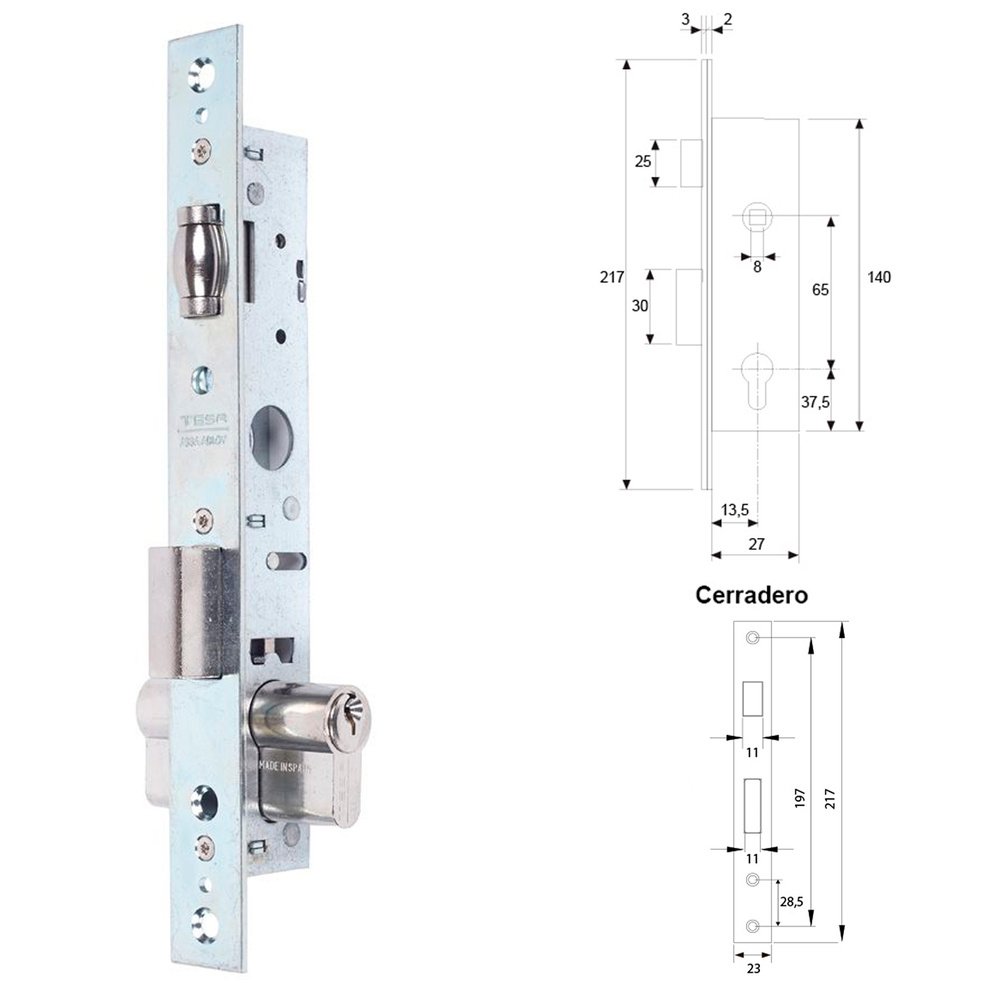 Cerradura Tesa 2206-hz/15 - Imagen 2