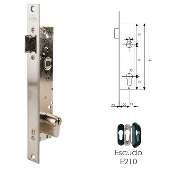 Cerradura Tesa 2219/20/3ai - Imagen 2