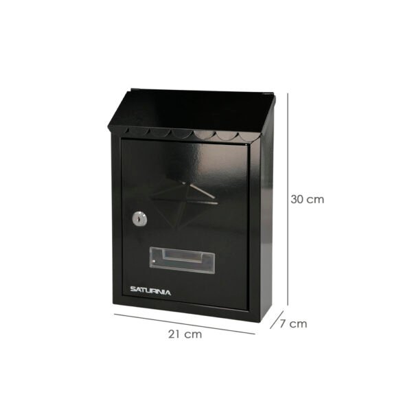 Buzon Exterior Residence 205 x 300 x 70 mm. Negro - Imagen 2