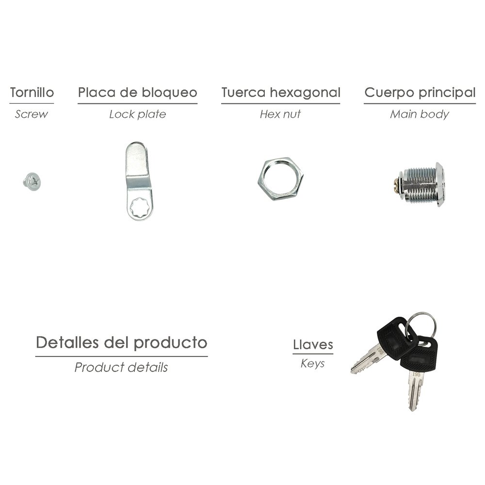 Cerradura Recambio Para Buzon Residence - Imagen 3