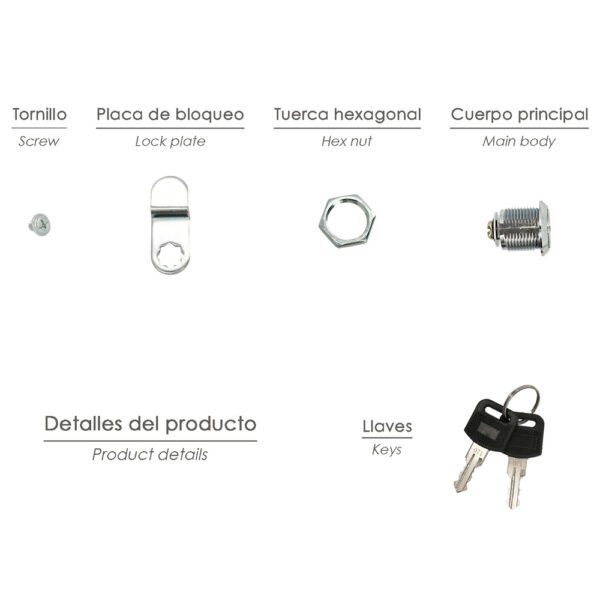 Cerradura Recambio Para Buzon House - Imagen 3