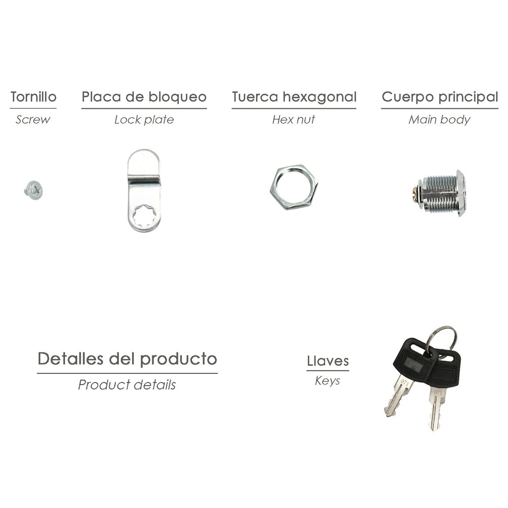 Cerradura Recambio Para Buzon House - Imagen 3