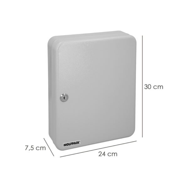 Armario De Seguridad Para Llaves Para 93  Llaves, Etiqueteros Incluidos. Armario Seguridad Llaves, Armario Llavero, 6x24x30 cm. - Imagen 2