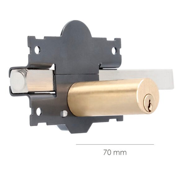 Cerrojo b-4 llave 2 lados pasador de 183mm cilindro redondo de 70mm - Imagen 4
