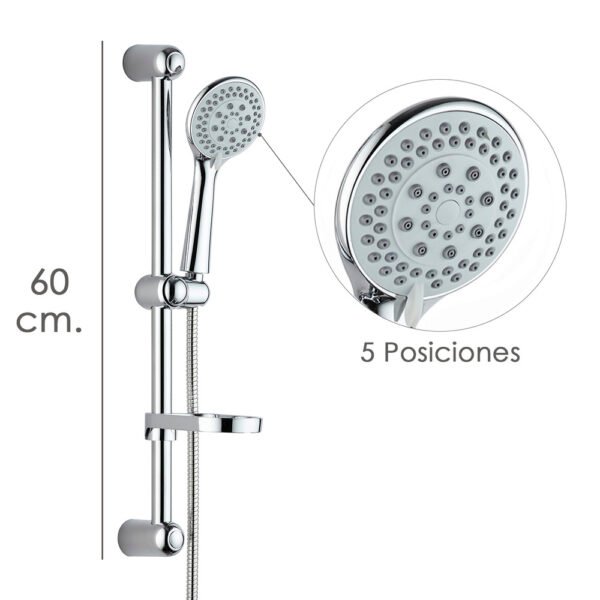 Maneral barra flexo Maurer 5 Posiciones Cromo - Imagen 2