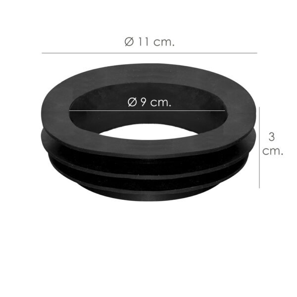 Junta Labiada Para Manguito Inodoro Ø 90 mm.wc,tubo De Desagüe De Inodoro, Conexión De Tubo Inodoro. - Imagen 2